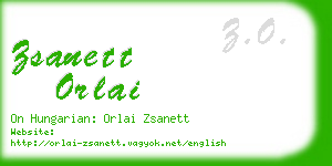 zsanett orlai business card